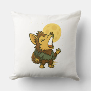 Coussin Little Howling Werewolf