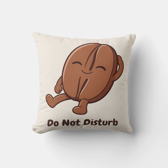 Coussin Little Kaka – Propulsé par le Café (Recto)
