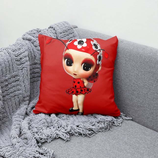 Coussin Little Miss Ladybug (Créateur téléchargé)