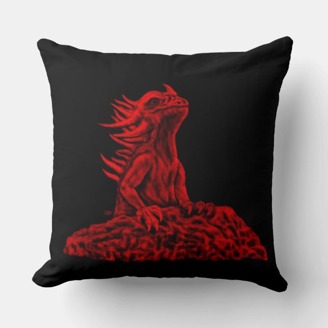 Coussin Little red Dragon (Recto)