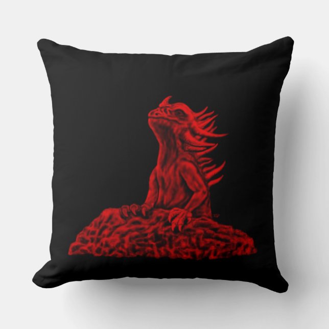 Coussin Little red Dragon (Recto)