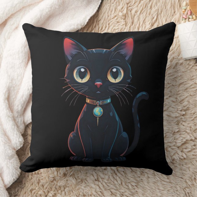 Coussin Little Spooky Black Cat (Couverture)