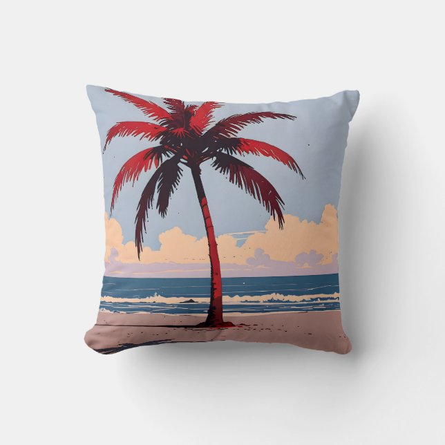 Coussin Littoral Crimson (Recto)