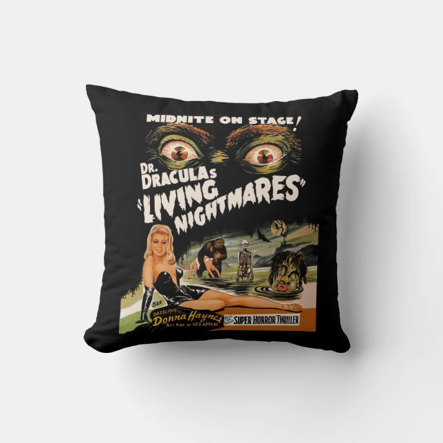 Coussin Living Nightmares - exposition de Dr. Dracula de (Recto)