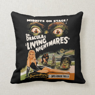 Coussin Living Nightmares - exposition de Dr. Dracula de