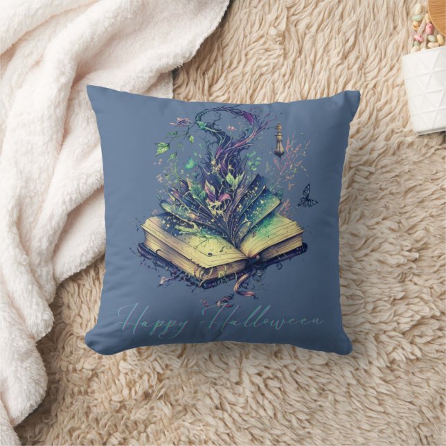 Coussin Livre des Ombres Beau Halloween (Couverture)