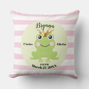 Coussin Livre d'histoire Conte de fées Grenouille Prince R