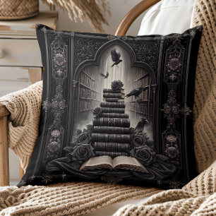 Coussin Livre gothique Lire Lancer l'oreiller