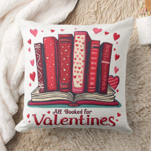 Coussin Livre Lover Valentine Littéraire Romance Whimsical