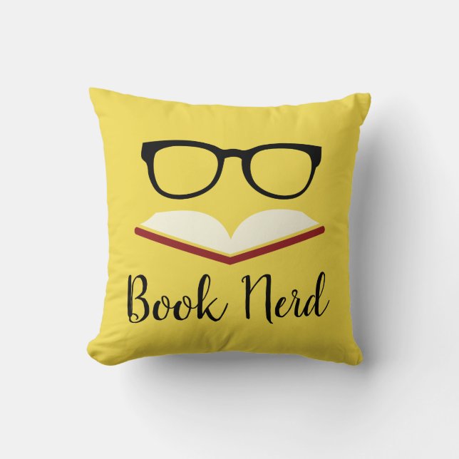 Coussin Livre Nerd (Recto)