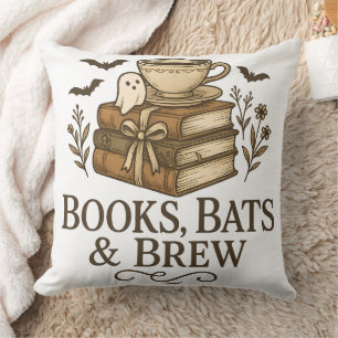 Coussin Livres Chauves-Souris & Brasserie Fantôme Hallowee