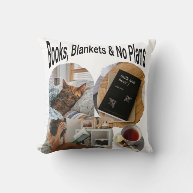 Coussin Livres, couvertures, et aucun plan Jeter l'oreille (Recto)