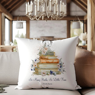 Coussin Livres de citations personnalisés Roses bleues bei