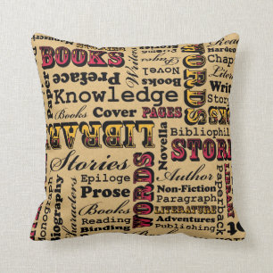Coussin Livres de livres de livres !