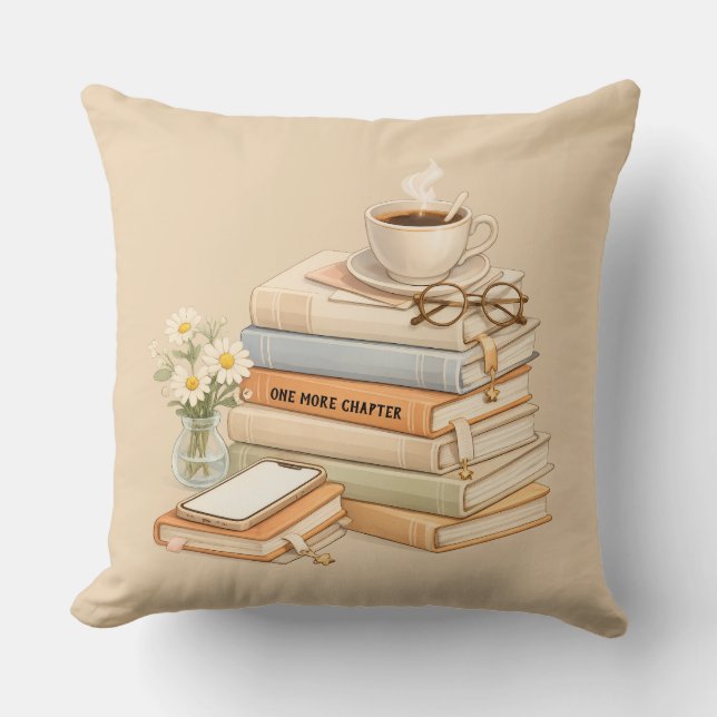 Coussin Livres de style couleur de peau (Recto)