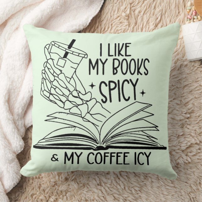 Coussin Livres épicés et café Icy (Couverture)