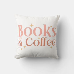 Coussin Livres Et Café