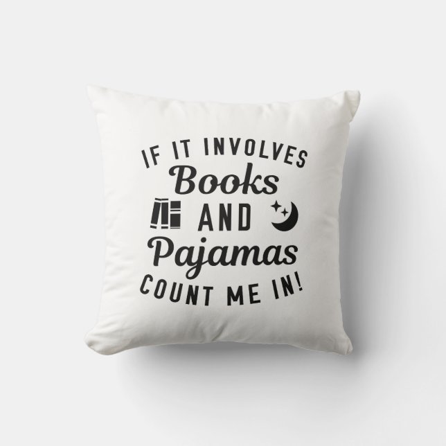 Coussin Livres Et Pyjamas (Recto)