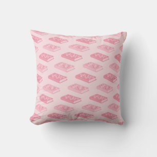 Coussin Livres floraux roses