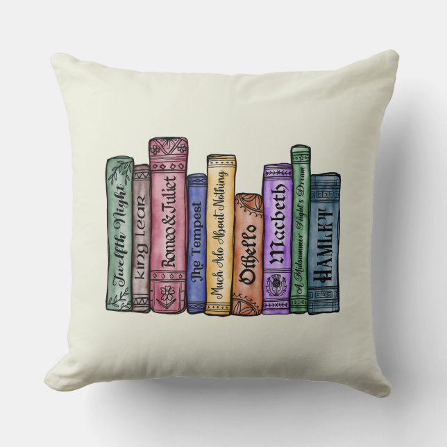 Coussin Livres Shakespeare No.1 (Recto)