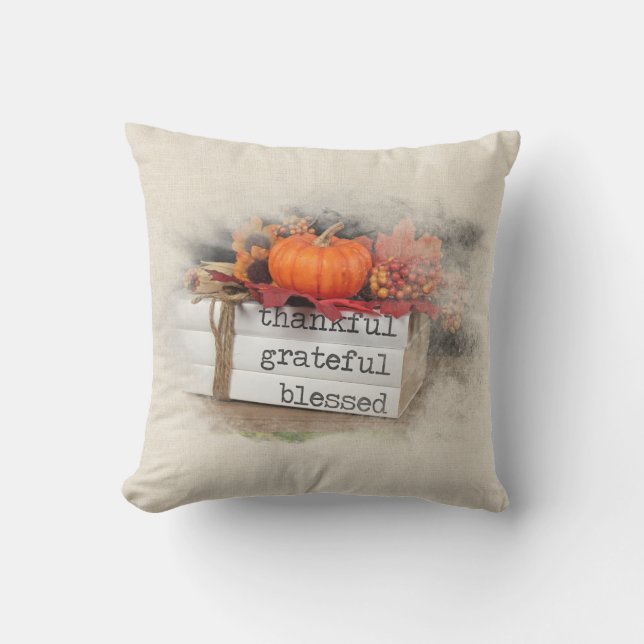 Coussin Livres Thanksgiving (Recto)