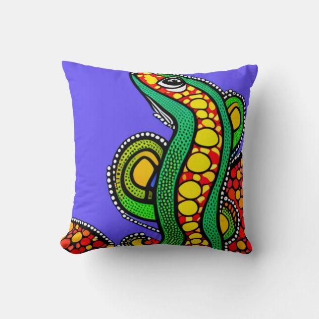 Coussin Lizard Love (Recto)