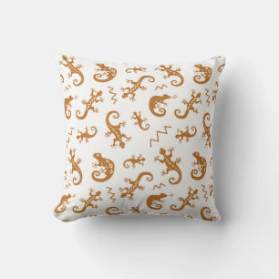 Coussin Lizards Chameleons : Design Motif sans couture.
