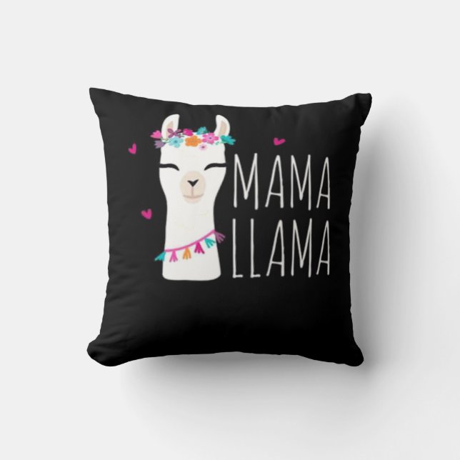Coussin Llama Gift | Mama Llama (Recto)