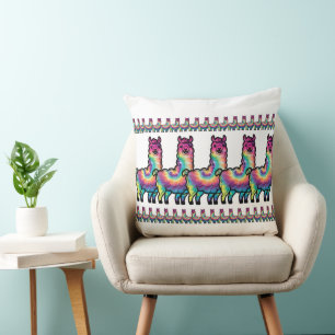 Coussin Llama Tie-Dye