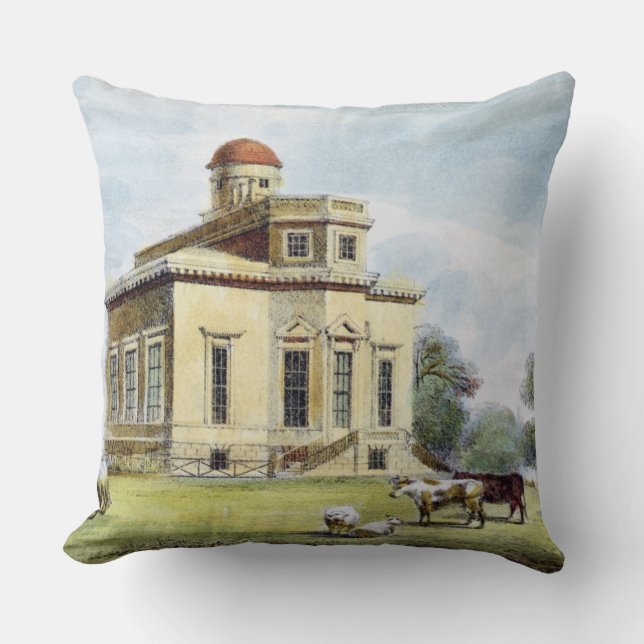 Coussin L'observatoire, Richmond fait du jardinage, plaque (Recto)