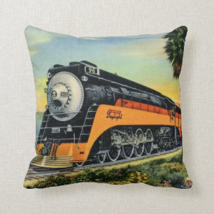 Coussin Locomotive à vapeur aérodynamique