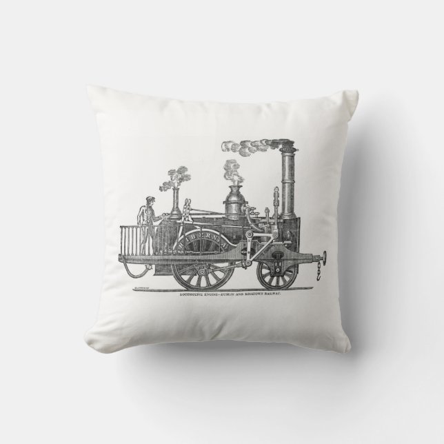 Coussin Locomotive à vapeur précoce (Recto)