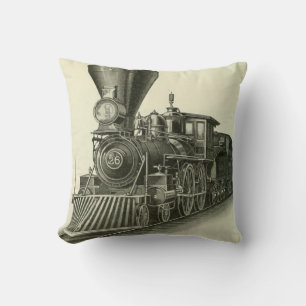 Coussin Locomotive à vapeur vintage