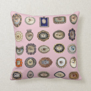 Coussin L'oeil victorien de l'amant inspiré, arrière -