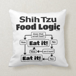 Coussin Logique alimentaire Shih Tzu