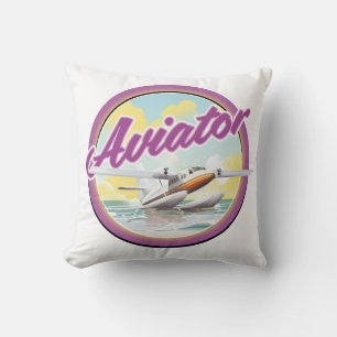 Coussin Logo Aviator hydravion