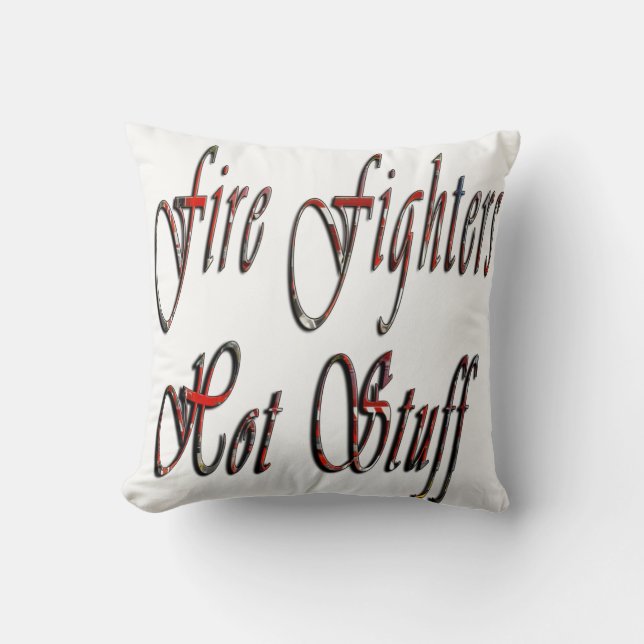 Coussin Logo Chaud Fighters Hot Stuff Logo, Poussin Blanc (Recto)