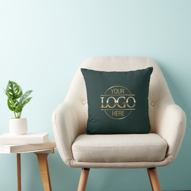 Coussin Logo commercial de marque Dark Green Entreprise (Chaise)