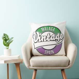 Coussin Logo de Bilbao Espagne style vintage