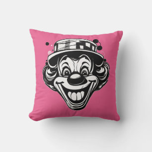 Coussin Logo de clown drôle – Casquette à l'envers & langu