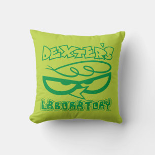 Coussin Logo de la face de laboratoire de Dexter