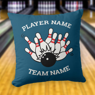 Coussin Logo de l'équipe de bowling personnalisée | Coussi