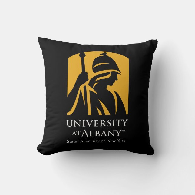 Coussin Logo de l'Université d'Albany (Recto)