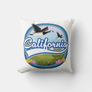 Coussin Logo de vacances des oies de Californie