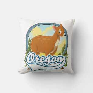 Coussin Logo de voyage Oregon Deer