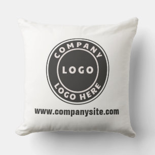 Coussin Logo d'entreprise et site Web personnalisé pour l'