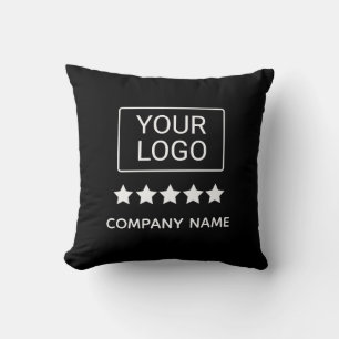 Coussin Logo d'entreprise minimaliste noir professionnel 5