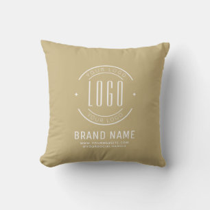 Coussin Logo d'entreprise personnalisée moderne marque com