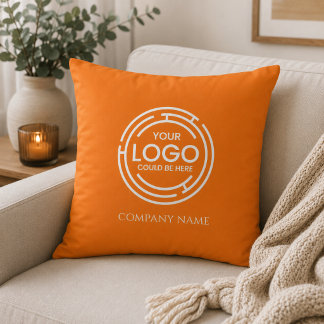 Coussin Logo d'entreprise Promotion Marketing Orange
