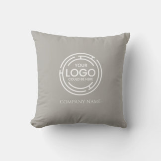 Coussin Logo d'entreprise promotionnel Gris chaud